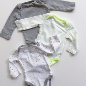 *3 Pack Bundle* Cat & Jack Onesie One Piece (3Mo)